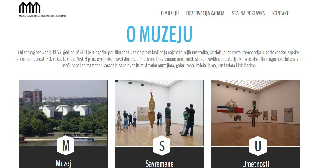 Museum of Contemporary Art - application for reservation of tickets
